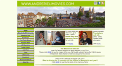Desktop Screenshot of andrerieu-movies.com