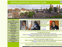 Tablet Screenshot of andrerieu-movies.com